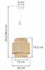 Hanging Lamp, Ceiling Chandelier, Lampshade, Boho Juta