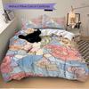 3Pcs Floral Fantasy Princess Bedding Set Quilt Cover Pillowcase Home Christmas Xmas Halloween Gift 1 Duvet Cover 2 Pillowcase M924348