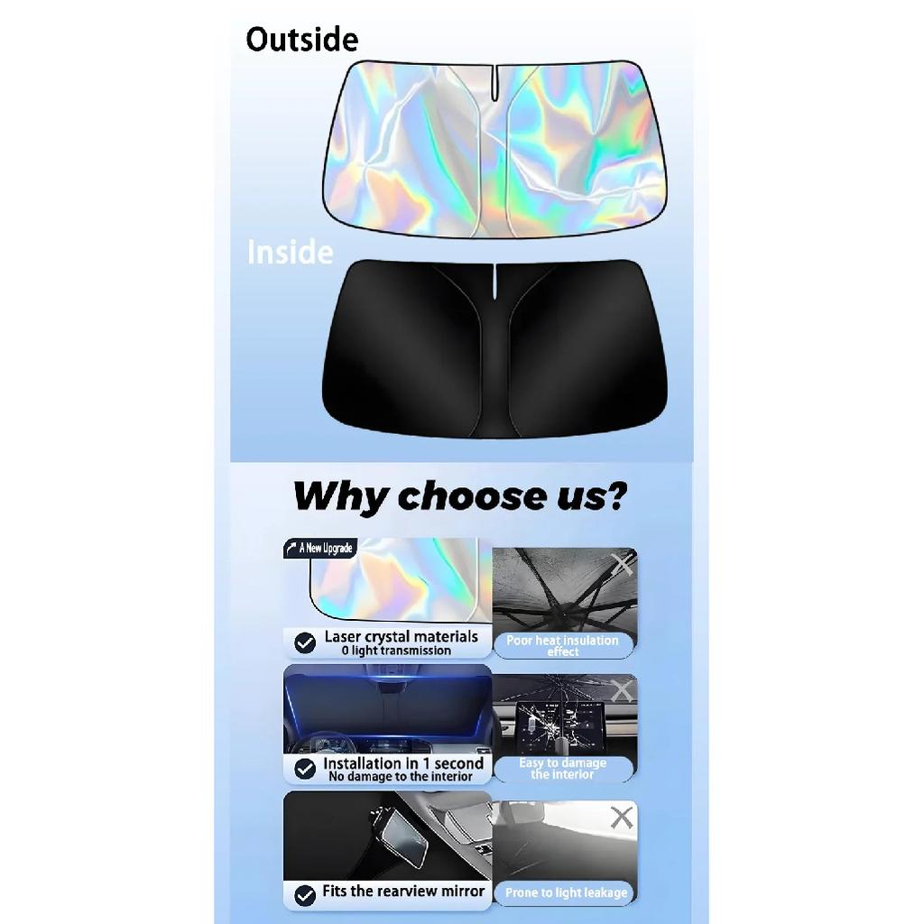 Car Front Windshield Sunshade For Alpine A290 GTS 2024 2025 2026 Windshield Sunshade Cover Anti UV Protection Accessories