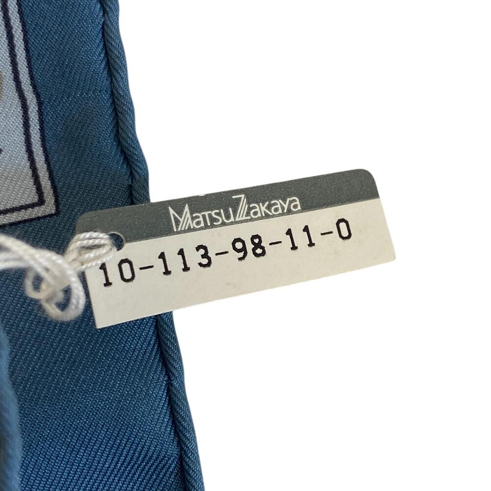 Hermes Шелковый платок-каре 45 см, синий шелк, женский, б/у, Journey to Niger Silk silk Carre 45