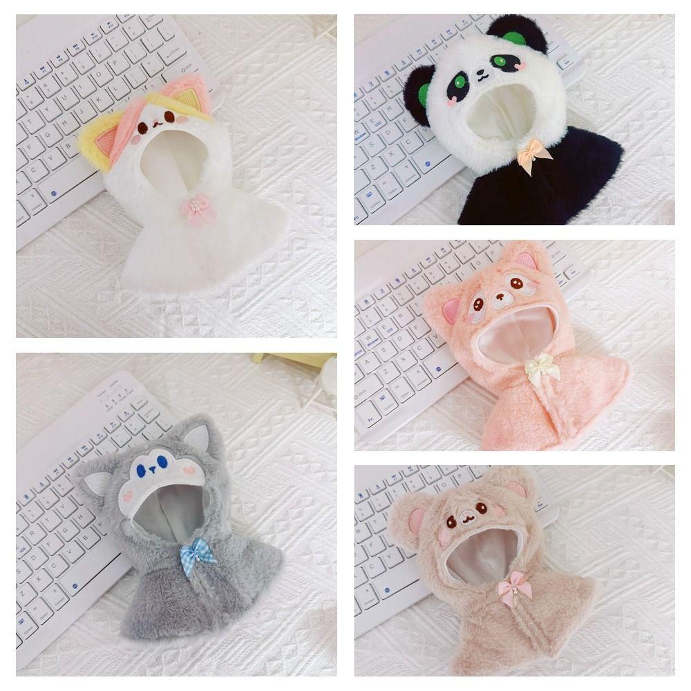 Lovely Cartoon Cloak Plush Stuffed Plush Cape Outfit 10CM Doll Clothes  Girls