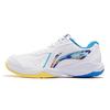 Li Ning Thunder Junior удобные прочные кроссовки для тренировок по бадминтону детская обувь белого и синего цвета AYTT014-6