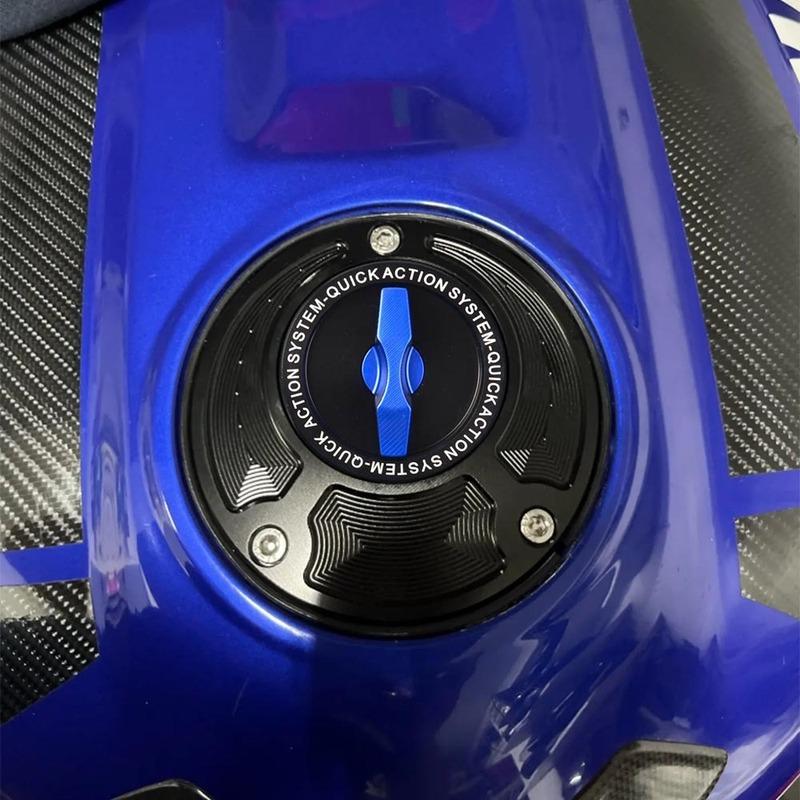 Aluminum Fast Gas Fuel Filler Cover Motorcycle Quick Open Tank Cap For Yamaha MT10 MT-10 MT10SP 2016-2025