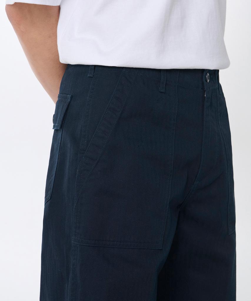 MUSINSA STANDARD Cotton Herringbone Replica Fatigue Pants [Navy]