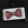 Yousheng Bow Tie Sparkling Rhinestones Inlaid Adjustable Tightness Formal Bow Tie Versatile Business Banquet Office Matching Decoration