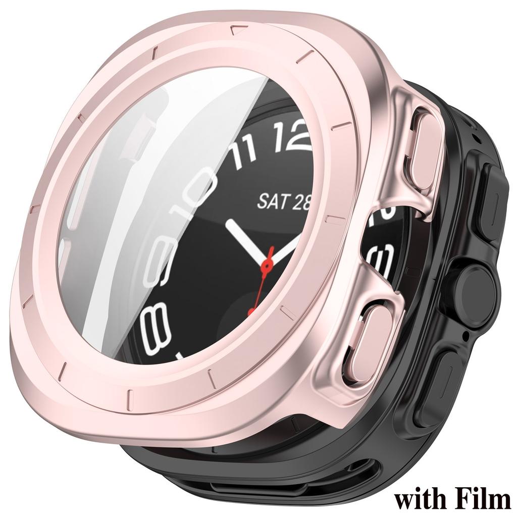 Чехол + Стекло для Samsung Galaxy Watch Ultra 2025 Защитная пленка из закаленного стекла для Galaxy Watch 7 Ultra 47 мм Защитный бампер
