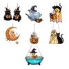 Spookys Акриловые Настенные Украшения-Подвески На Хэллоуин Для Использования В Помещении и На Улице