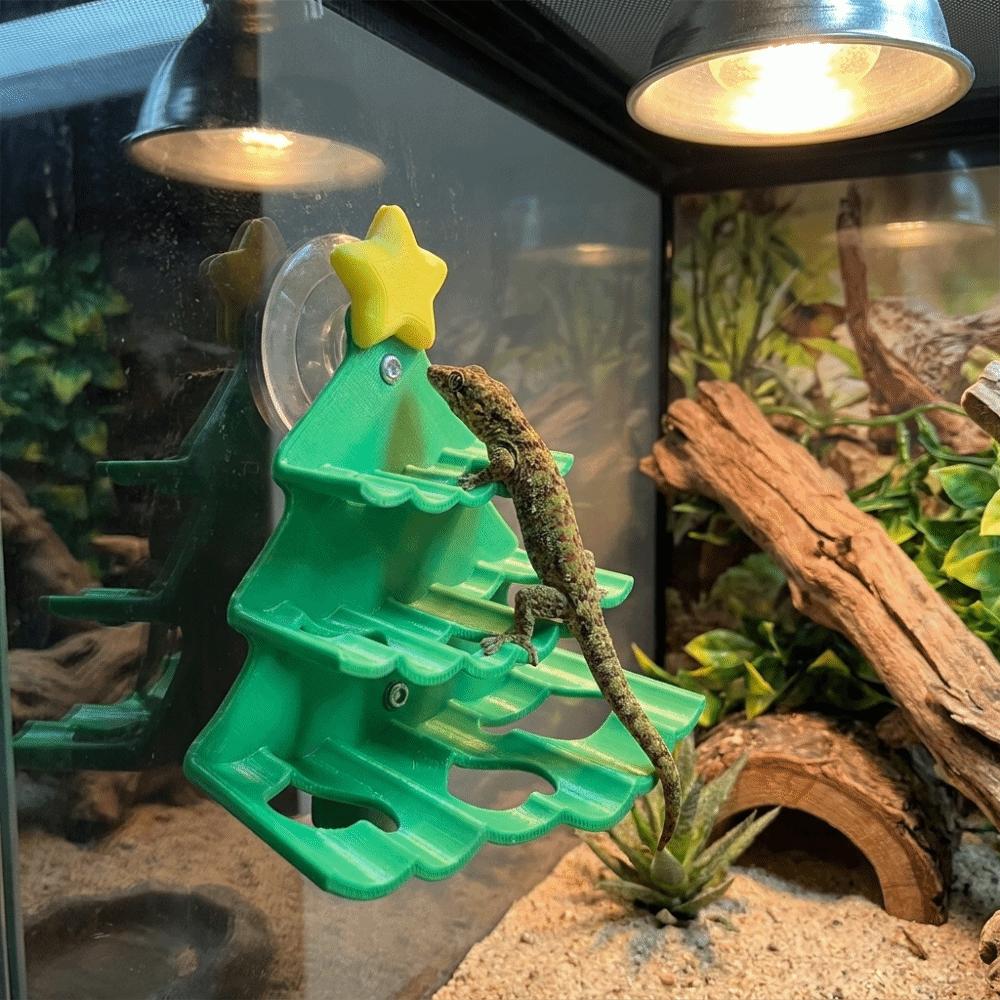 with Suction Cup Reptile Christmas Tree Climbing Frame Reptile Resting Terrace Vivarium