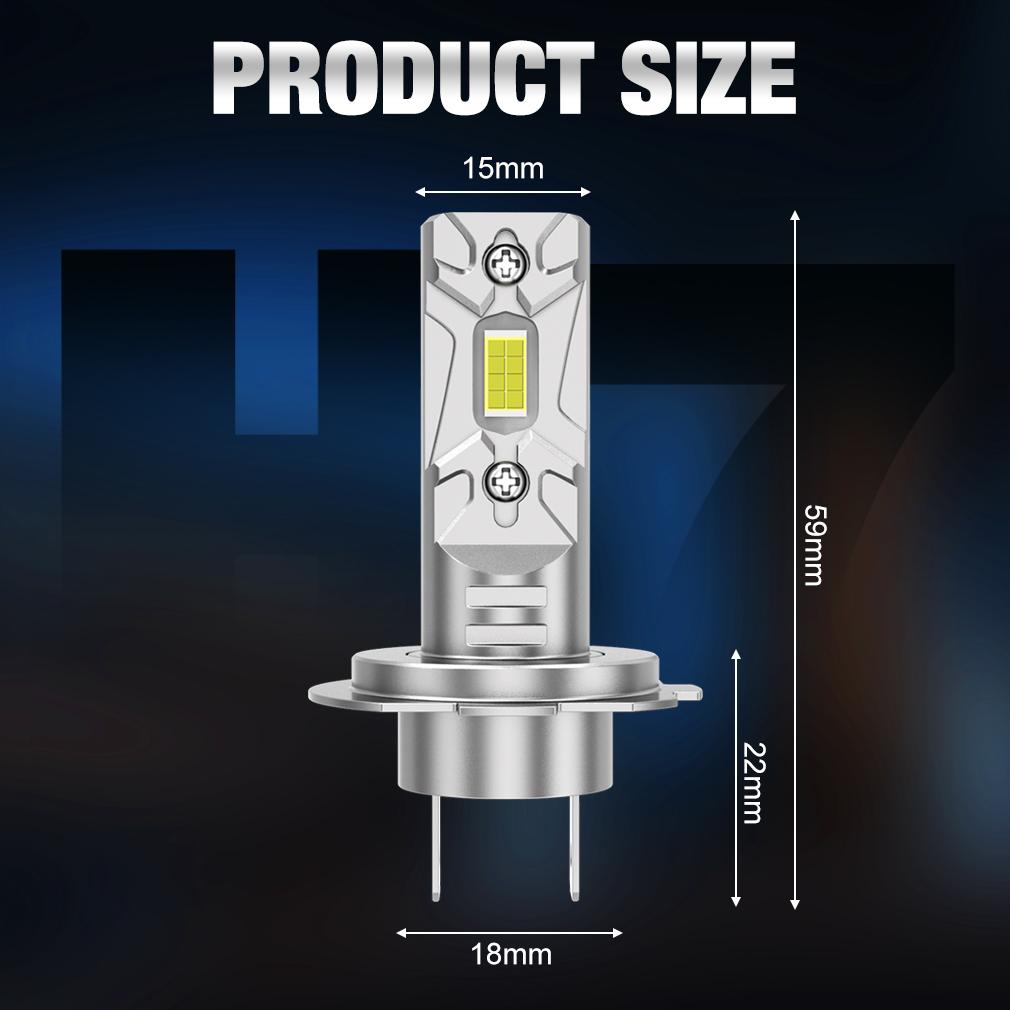 2 шт. H7 светодиодные лампы для фар Canbus Mini Kit 40 Вт 15000LM 6500K CSP для автомобильных фар белые 12 В автоматические диодные лампы H7 Turbo светодиодные противотуманные фары