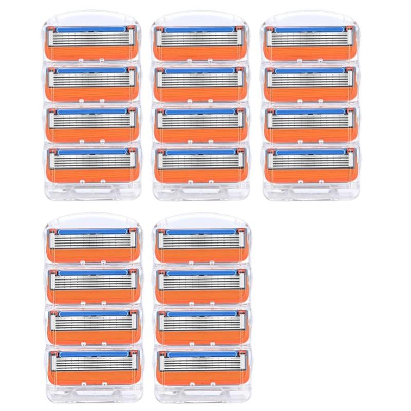 Бритвенные лезвия для бритвы Fusion 5, сменные головки, кассеты для бритвы для лица, 5 слоев, лезвие из нержавеющей стали для мужчин