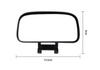 Car Auxiliary Mirror, Set of 2 Black, Small, Side Mirror, Wide Field of View,