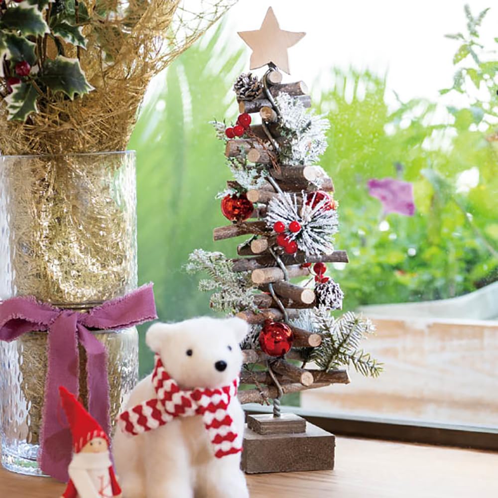 ГОЛОВЫ Рождественский дисплей 150 мм Ш x 150 мм Г x 380 мм 1 шт. X-DT5 Дерево, В,