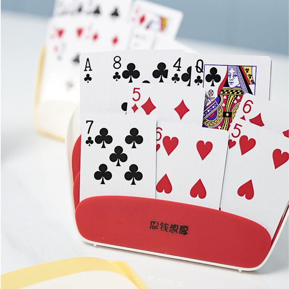 Plastic Free Playing Card Holder Hands-Free Storage Clip Helper Hands-Free Poker Rack