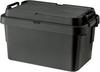 RISU Trunk Cargo Storage Box, 50L, Black, Made In Japan, TC-50S, Stackable, Waterproof, for Outdoor Storage, Camping, GHON108