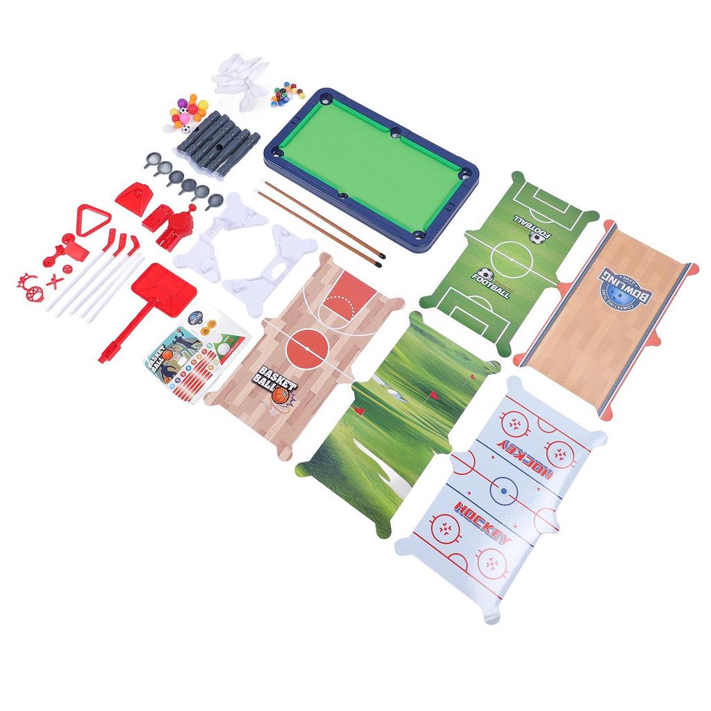 6 в 1 многофункциональный игровой стол баскетбол футбол настольный теннис бильярд хоккей комбинированный игровой набор с ак