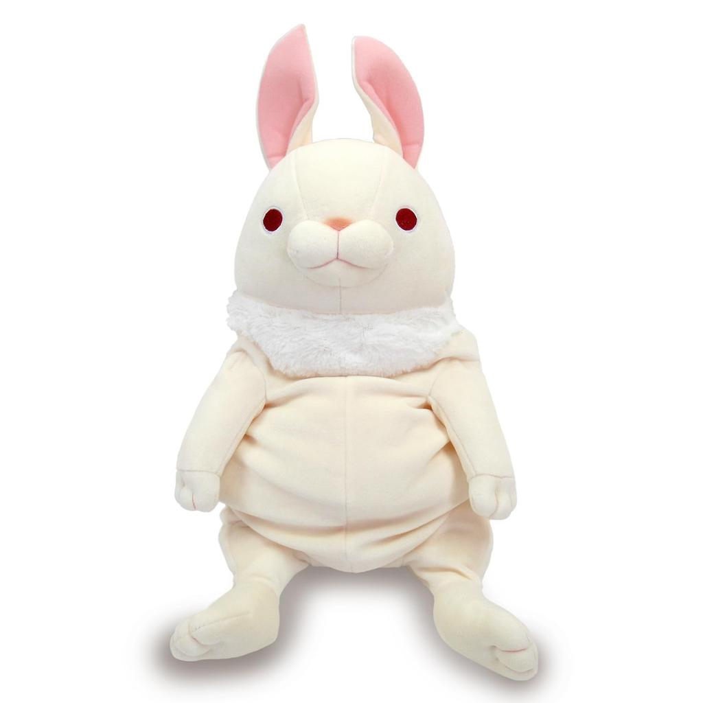 Shinada Global Mochi Series Mochi Rabbit with Standing White 22 X 22 X 30 Plush Ears, (Large), Cm, Toy, Rabbit, Animal, MOUS-0350TWH