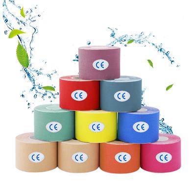 Кинезиологический мышечный бандаж, спортивный хлопковый эластичный бинт для растяжки мышц колена, облегчение боли, тренировки в тренажерном зале