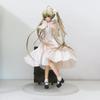 Anime Kasugano Sora Kawaii Girl White Dress Standing PVC Collection Model Figure Toy