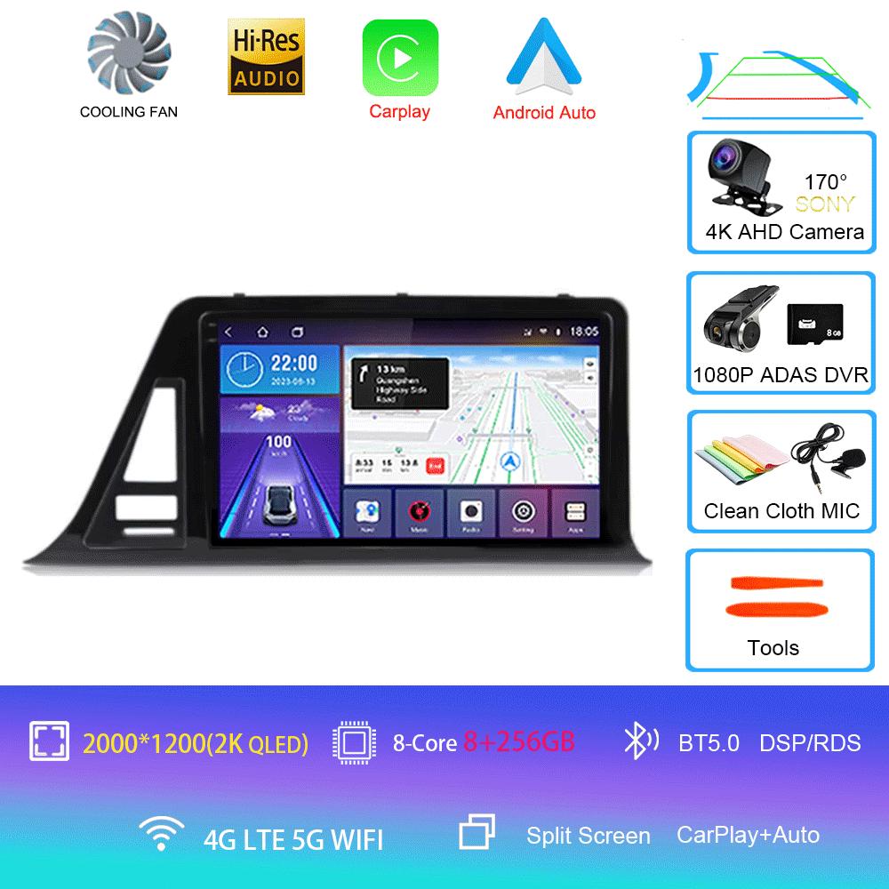 Для Toyota C-HR CHR 2016-2020 автомобильный радиоприемник Android 14 Carplay Auto Screen мультимедийный проигрыватель с правой стороны водителя стерео 2din головное устройство