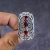 Garnet Handmade 925 Sterling Silver Gift Jewelry Ring Size 6 q3Q70