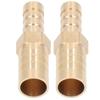 2 Pcs Barbed Fitting Splicer Brass Hose Barb Reducer Hex Reducing Barbed Connector 12mm(12in) To