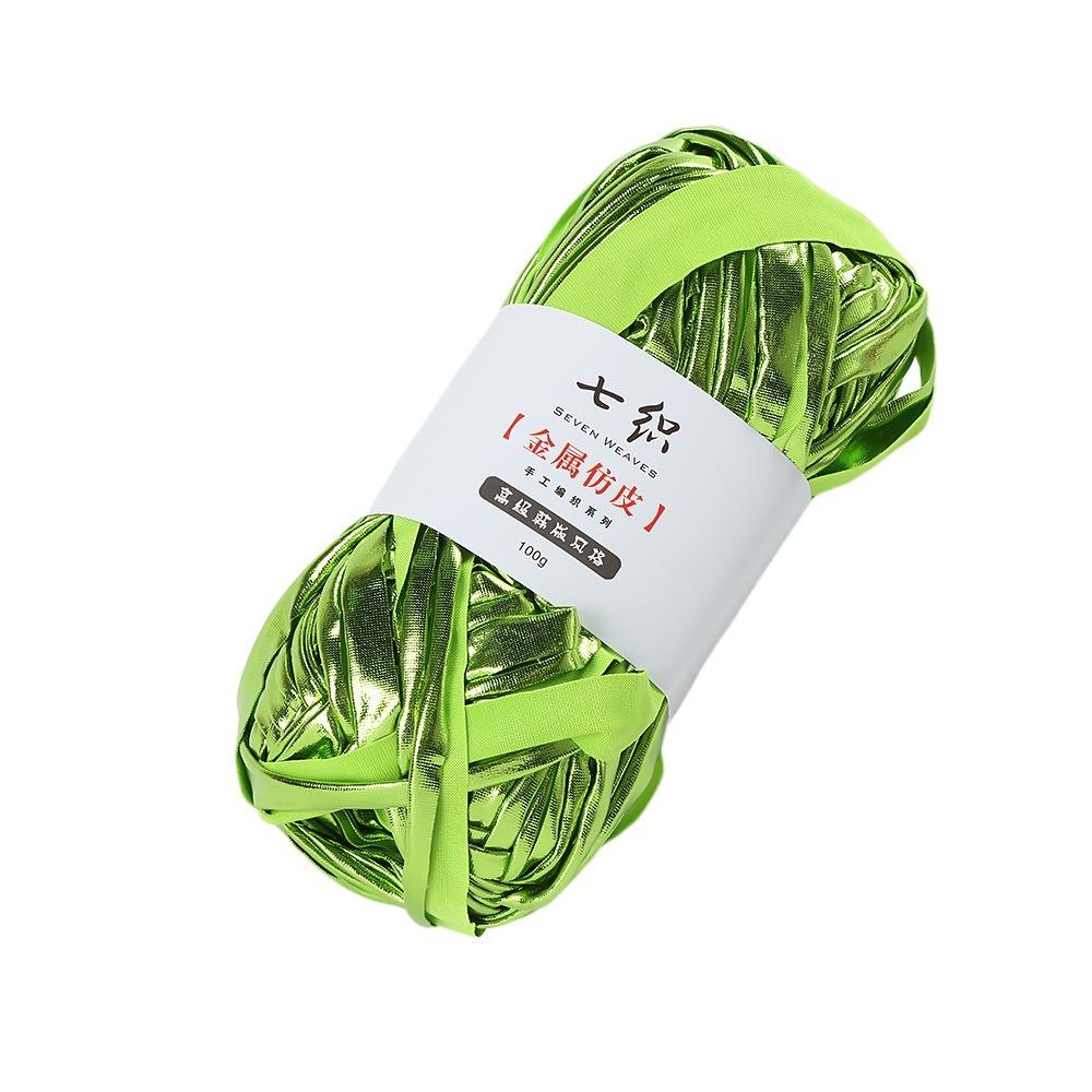 Shiny Faux Leather Yarn Elastic Crochet Yarn Craft Supplies Knitting Yarn Sewing