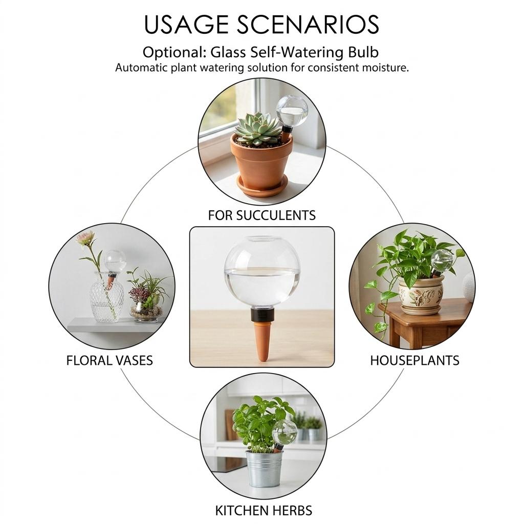 500ml Sphere Automatic Watering Device for Succulents Slow Release Plant Irrigation Tool