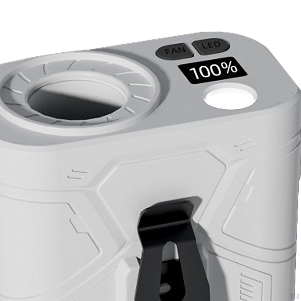 Поясной зажим для вентилятора, портативный, регулируемый, мощный, с воздушным потоком, перезаряжаемый для езды на велосипеде в офисе