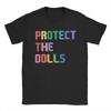 Футболки мужские с цитатой Protect The Dolls, футболки Trans Women Solidairity Vintage Tee, футболки с коротким рукавом, чистый хлопок, идея для подарка, одежда