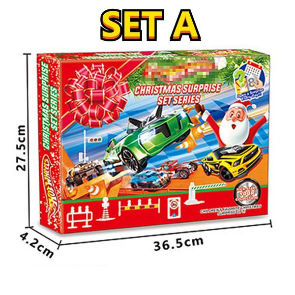 Christmas Calendar Countdown 24 Days Car Toy Set Christmas Advent Calendar Blind Box Toy Gift For Children Navidad Natal Kerst