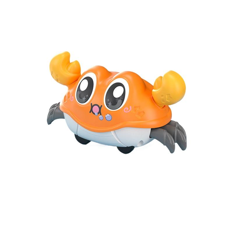 Инерционный ползающий краб, питомец, сенсорная игрушка для развития ребенка, мультяшный милый малыш, интерактивная игрушка для ходьбы Монтессори, подарок на 1, 2, 3 года