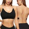 Seamless Low Back Bra with Clear Strap Wireless Non Padded Bralette for Women Backless Dress/Top