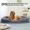 Orthopedic Large Dog Bed Washable Cotton Filling Soft Pet Couch Sofa Dog Rest Sleep Bolster Nest with Removable Cover for All Seasons