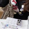 Фиолетовый чехол-цепочка с пайетками на весь экран для iPhone 17/16 Pro Max/15/14