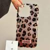 Pink Black Leopard Print Pattern Phone Case for Iphone 17 Air 16 15 14 7 8 Plus 13 11 12 Pro Max X XS XR SE 2022 2020 16e Cover