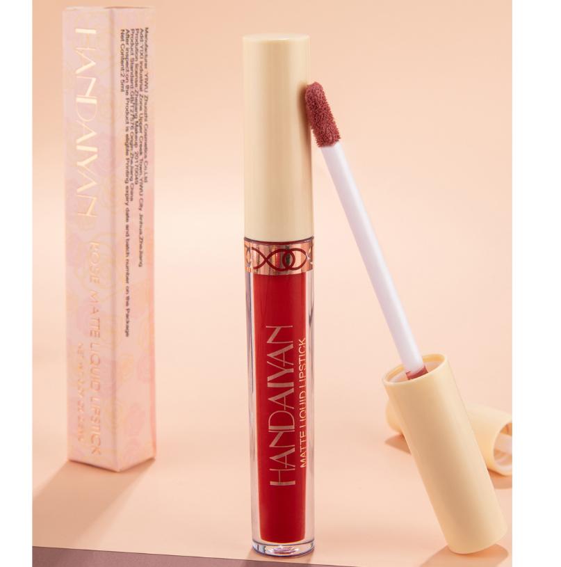 Girl Cosmetics Блеск для губ 12 цветов Набор блесков для губ с антипригарным покрытием Матовый блеск для губ Подарочная коробка Rouge