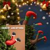 Creative Christmas Tree Decoration, Funny   Legs, Shopping Mall Scene Arrangement, Dolls, Figurines And Props