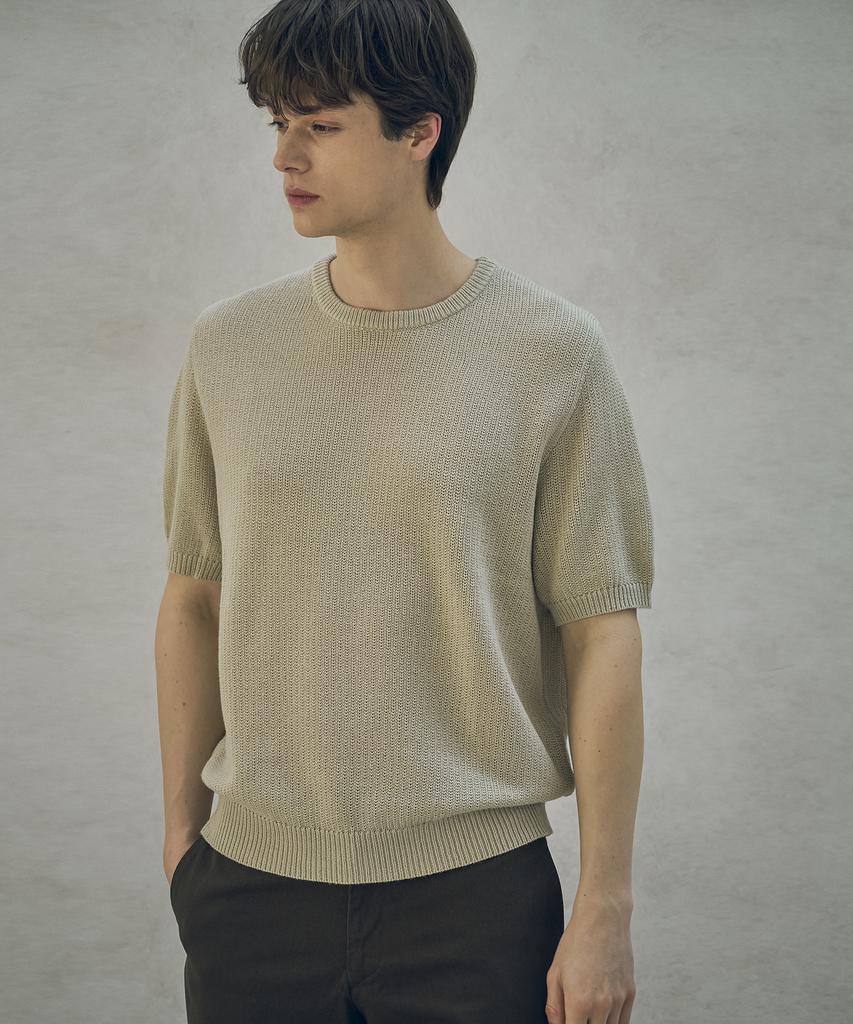 HALBKREIS LAYOUT T20039 Comfortable Round Knit_Beige