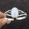 Rainbow Moonstone Bangle 925 Sterling Silver Cuff Bracelet Handmade Jewelry Original Gemstone Bangle Adjustable Cuff Bracelet Gift For Women