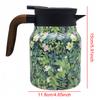 Vintage Floral Pattern Tea Thermos Built-In Infuser 800/1000ml Floral Tea Kettle Stewed Teapot Tea Separation Water Bottle