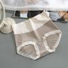 Women's High-Waist Cotton Underwear with Enhanced Elasticity and Breathability for Comfort
