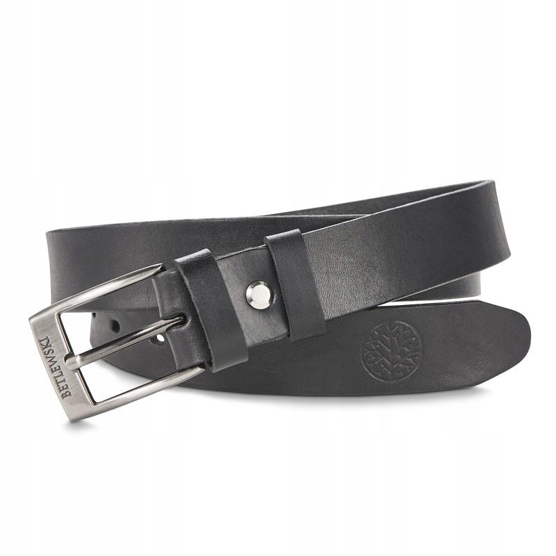 LIC30-0-B1 BLACK85 DALLAS leather belt +CERTIFICATE