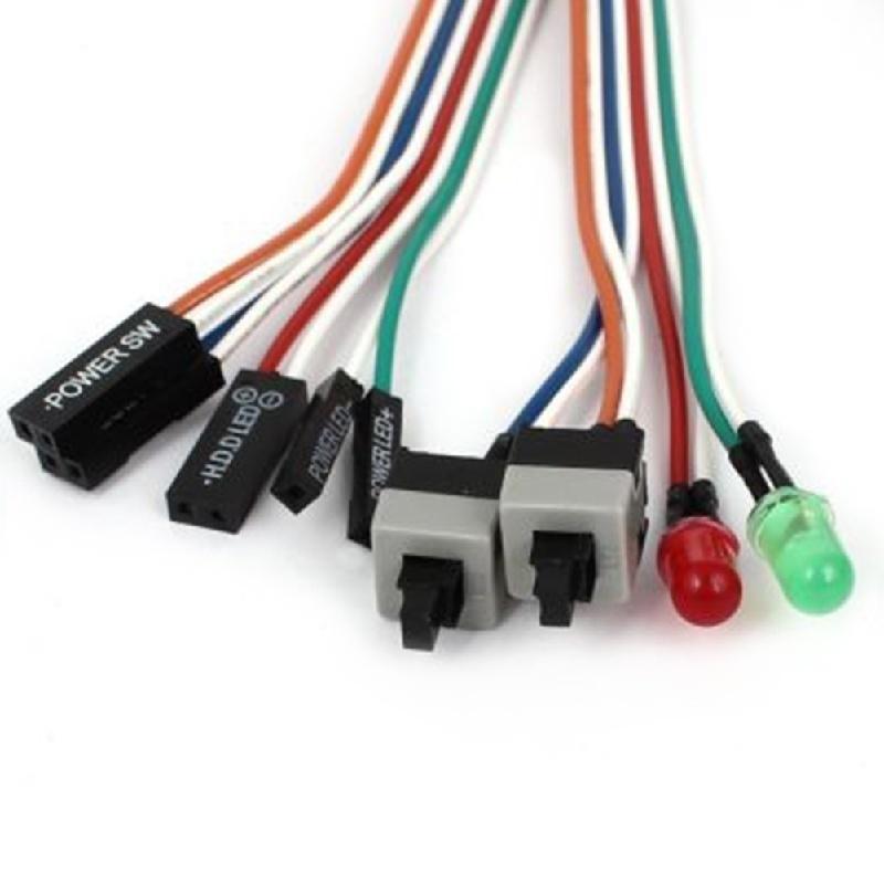 Кабель питания материнской платы ATX PC Compute 2, включение/выключение, сброс, светодиодный индикатор