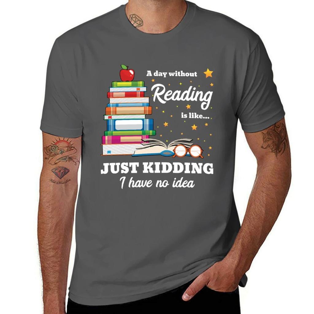 A Day Without Reading Shirt TShirt Retro Graphic Print TShirt