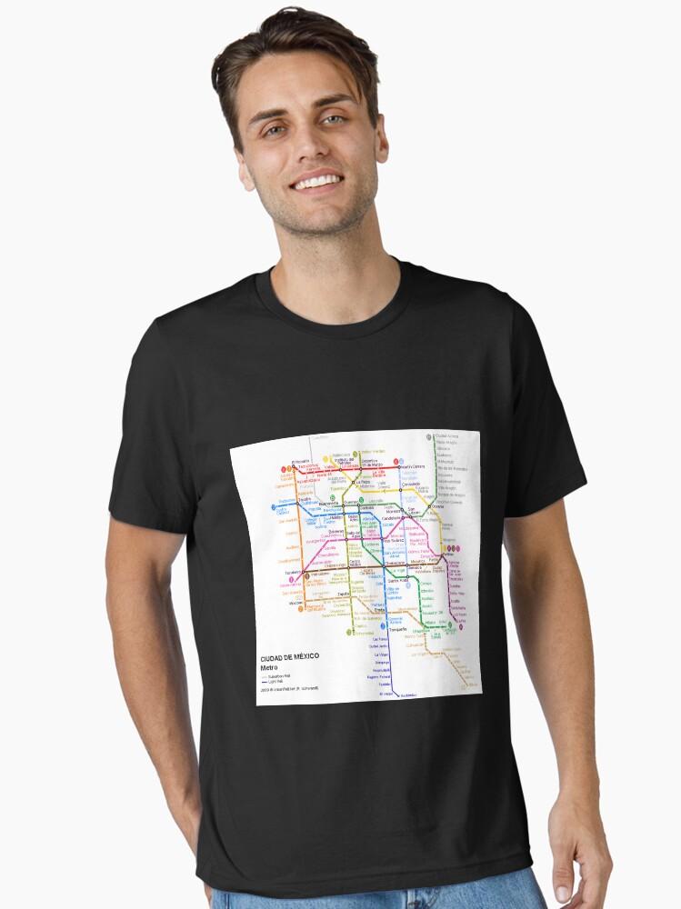 Metro Mexico City Train Metro Map Essential Unisex T-Shirt