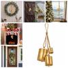 Metal Christmas Cow Bells Shabby Tranquil Wind Chimes Witch Bells Hanging Rustic Bells  Gifts