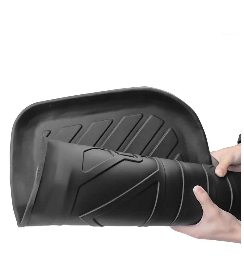 Для Tesla Model Y Коврики простые TPE багажник багажника коврики для нижнего отсека багажника и спинки сиденья грязезащитный чехол