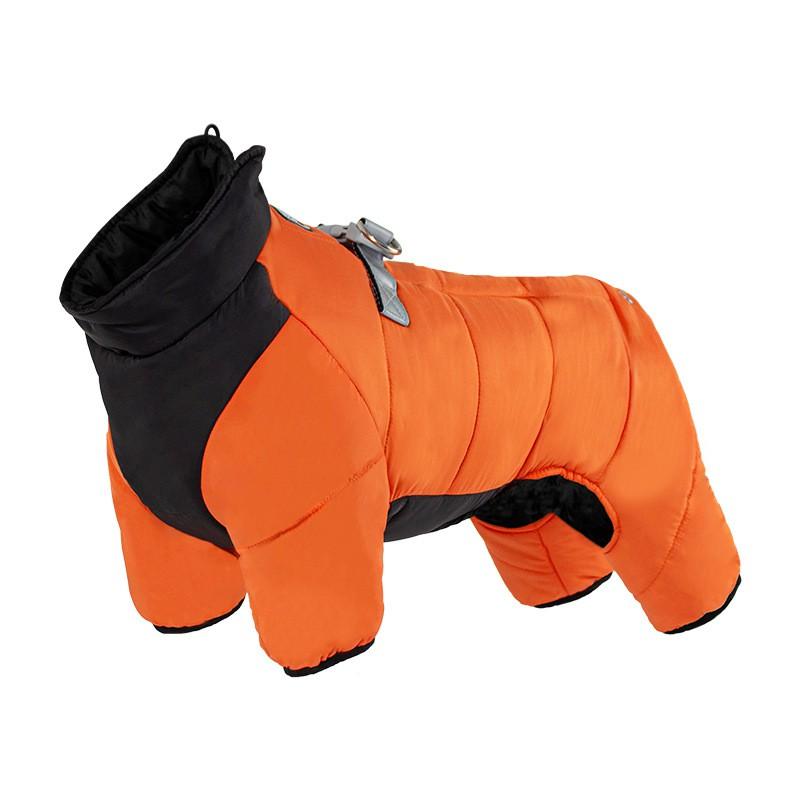Winter Dog Coat Small To Large Breeds 4-Legged Warm Pet Jacket In Cotton Blend Outdoor Cold Weather Protection