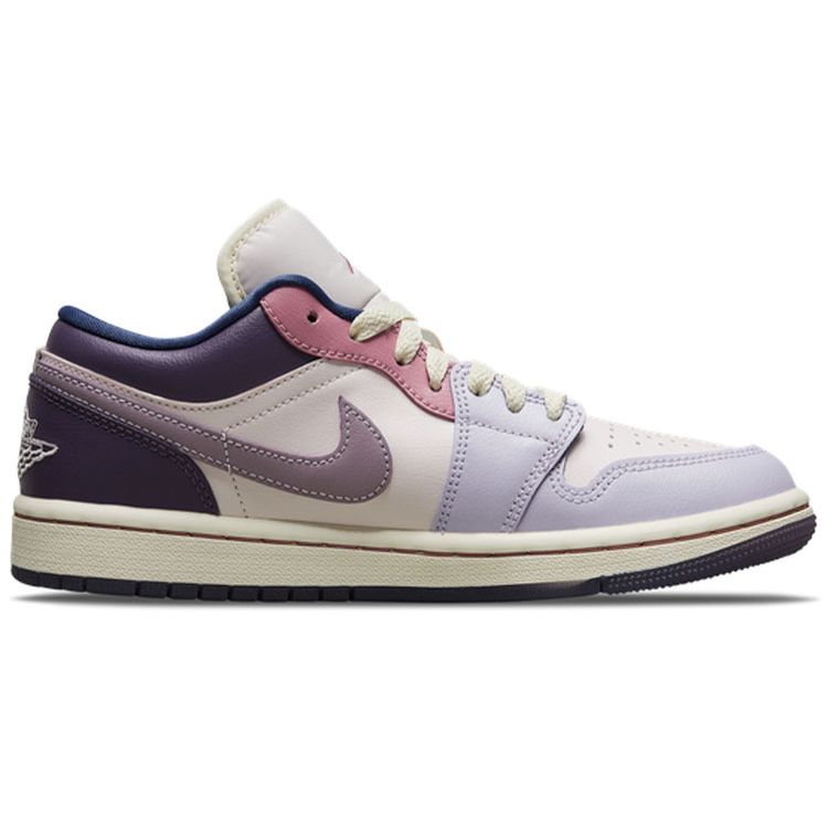 Air Jordan 1 Low Pastel Plum Женские кроссовки Фиолетовый Светло-Мягко-Розовый Сливовый-Туман DZ2768-651