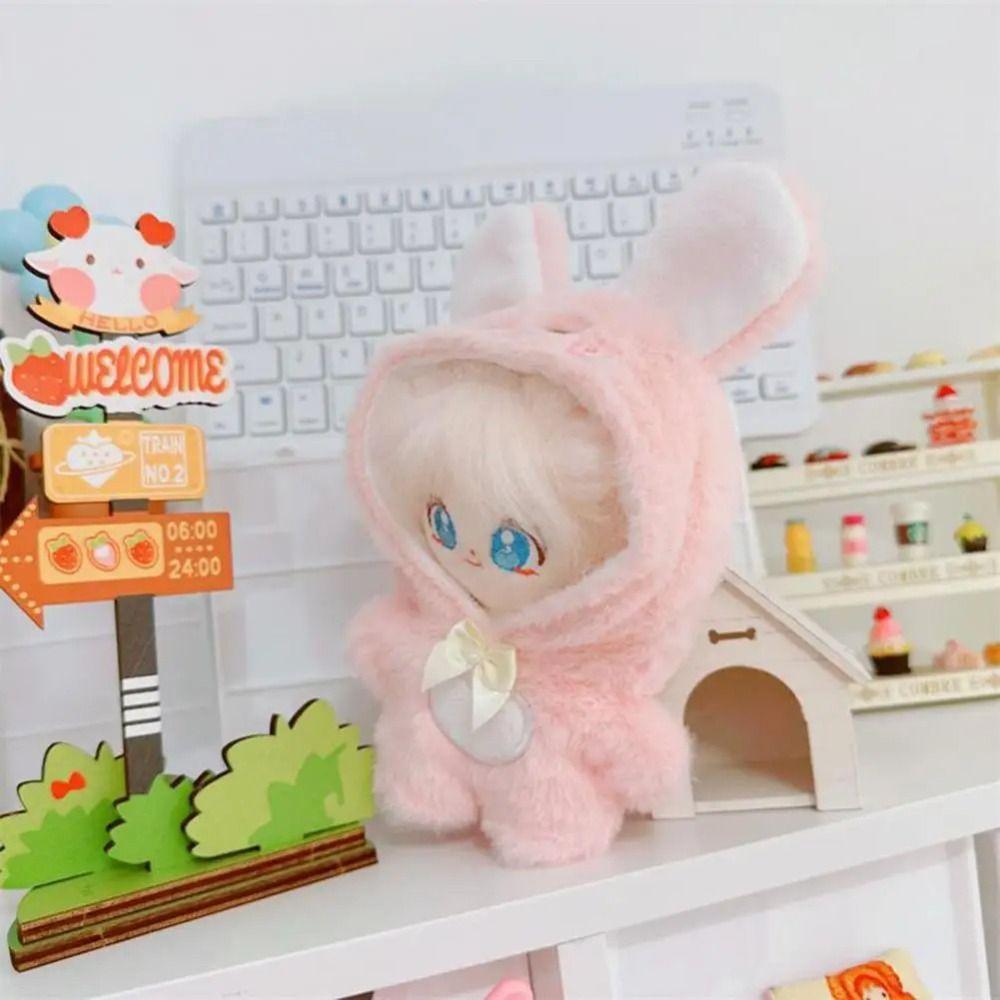 Plush Stuffed 10CM Doll Jumpsuit Replacement Idol Plush Doll Clothes  Girls